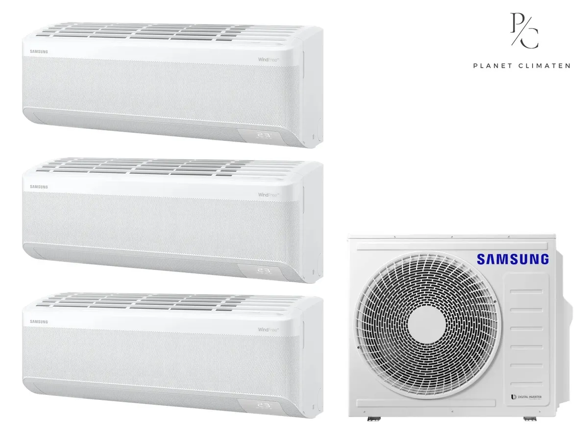 Klimatizácia multi-split Samsung WindFree Comfort S2 — vonkajšia jednotka AJ100 + 3x jednotka (2,0, 2,0, 2,0 kW)