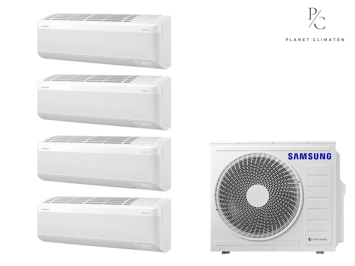 Klimatizácia multi-split Samsung WindFree Comfort S2 — vonkajšia jednotka AJ100 + 4x jednotka (2,0, 2,5, 3,5, 5,0 kW)