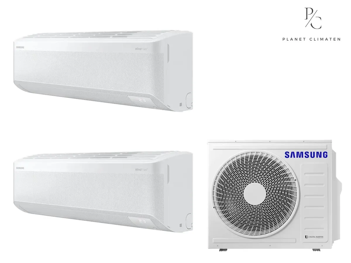 Klimatizácia multi-split Samsung WindFree Elite S2 — vonkajšia jednotka AJ052 + 2x jednotka (2,0, 2,0 kW)