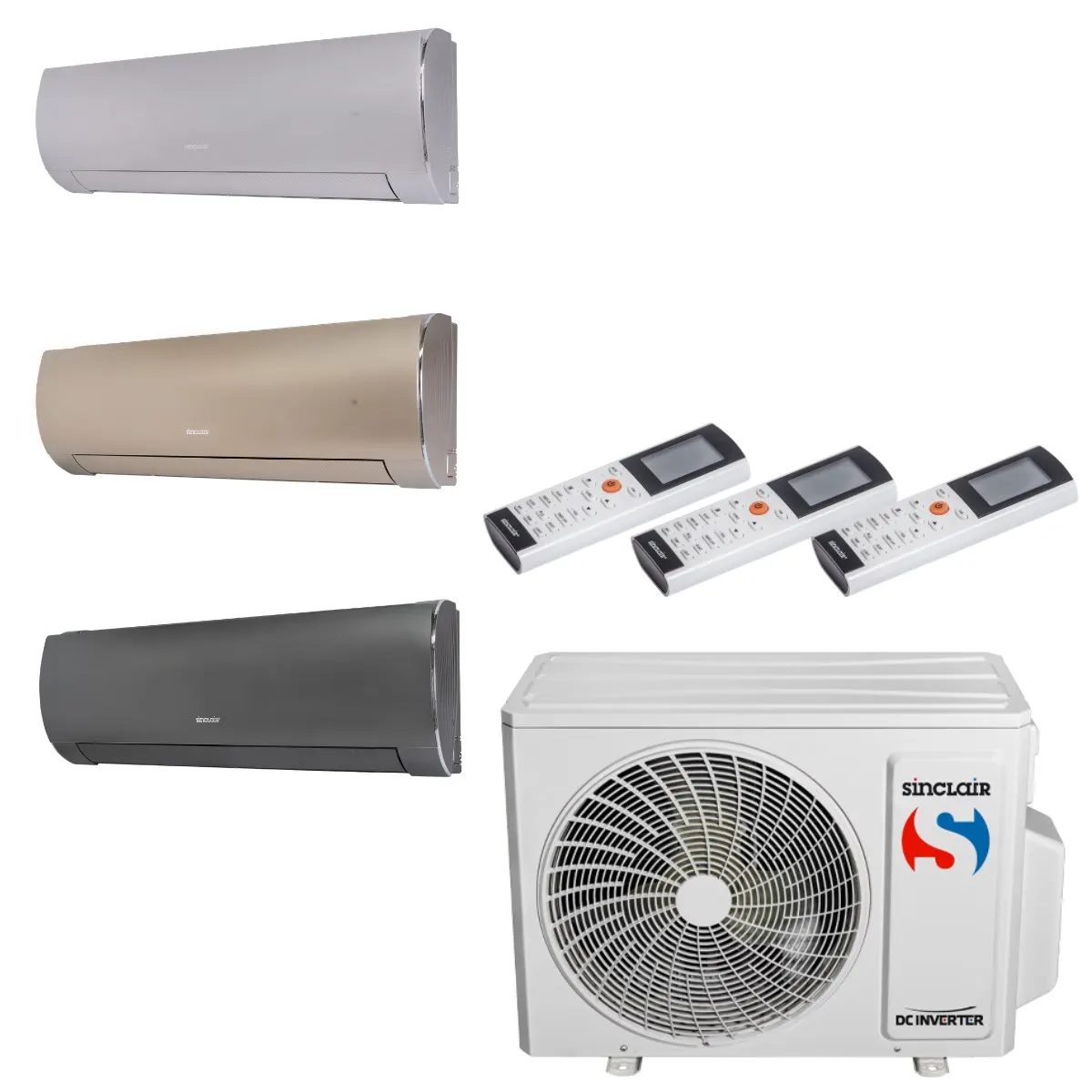 Klimatizácia multi-split Sinclair TERREL MV-E24BI2 7.1kW 3 jedn.