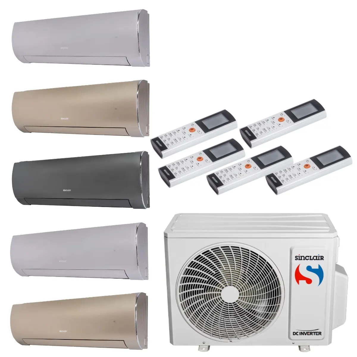 Klimatizácia multi-split Sinclair TERREL MV-E42BI2 12.1kW 5 jedn.