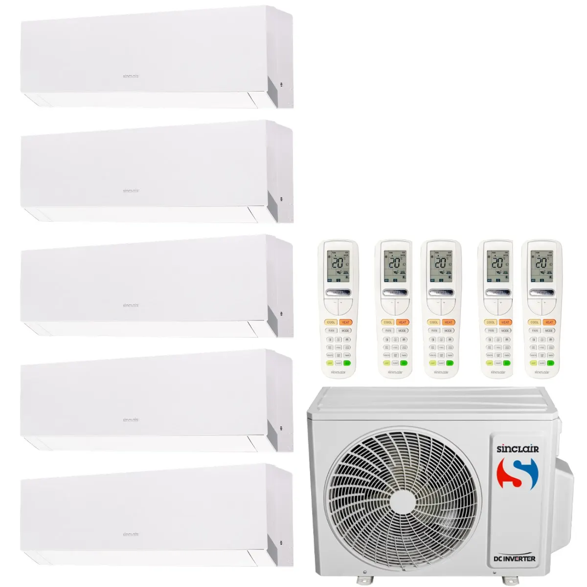 Klimatizácia multi-split Sinclair MARVIN MV-E42BI2 12.1kW 5 jedn.