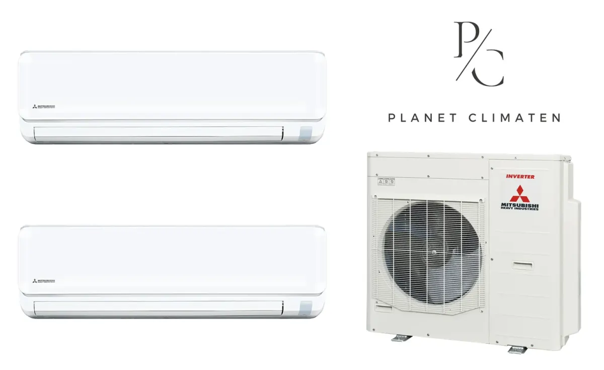Klimatyzacja multi-split Mitsubishi Heavy SRK-ZTL Standard Plus biały — agregat SCM100ZS + 2× jednostka (2,0, 7,1 kW)