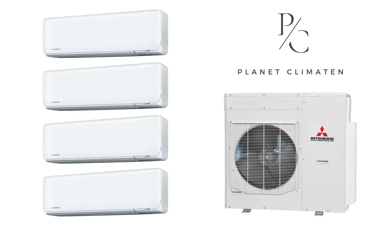 Klimatyzacja multi-split Mitsubishi Heavy SRK-ZT Premium biały — agregat SCM125ZM + 4× jednostka (2,0, 2,0, 2,5, 5,0 kW)