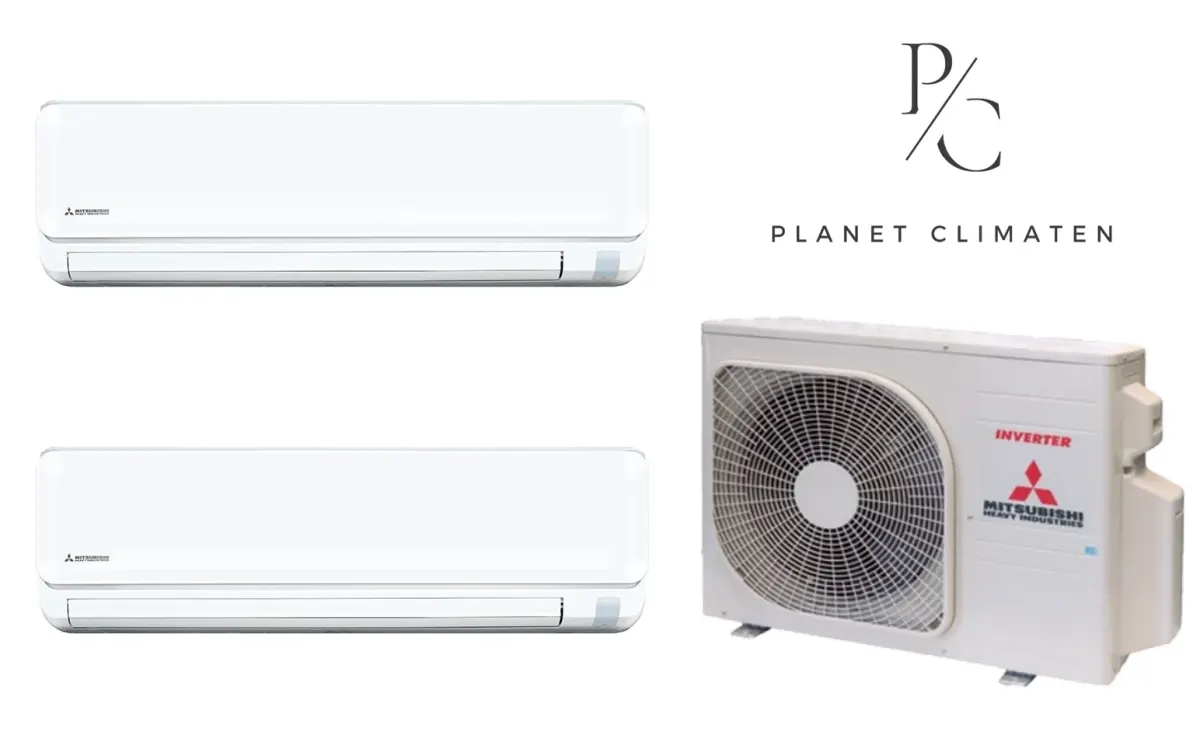 Klimatyzacja multi-split Mitsubishi Heavy SRK-ZTL Standard Plus biały — agregat SCM30ZS + 2× jednostka (2,0, 2,0 kW)
