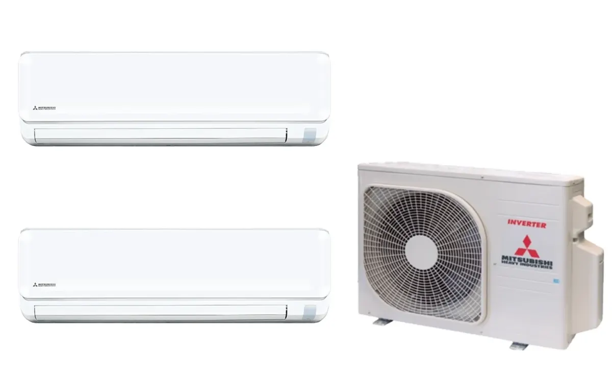 Klimatizácia multi-split Mitsubishi Heavy SRK-ZTL Standard Plus biela — vonkajšia jednotka SCM30ZS + 2× jednotka (1,5, 2,0 kW)