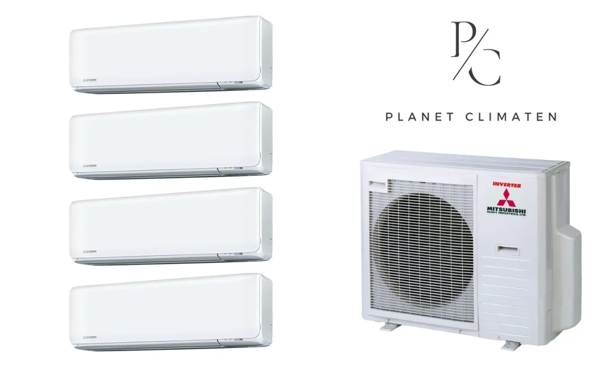 Klimatyzacja multi-split Mitsubishi Heavy SRK-ZT Premium biały — agregat SCM71ZS + 4× jednostka (2,0, 2,0, 2,5, 2,5 kW)