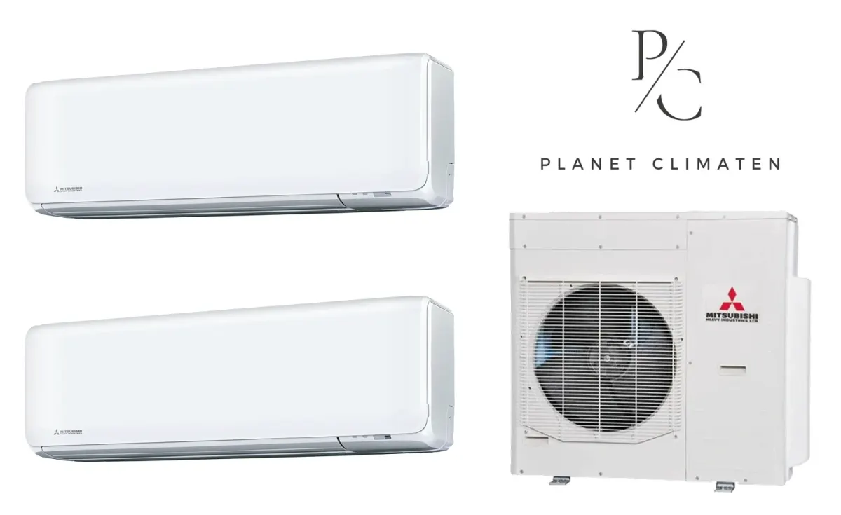 Klimatyzacja multi-split Mitsubishi Heavy SRK-ZT Premium biały — agregat SCM125ZM + 2× jednostka (2,0, 2,0 kW)