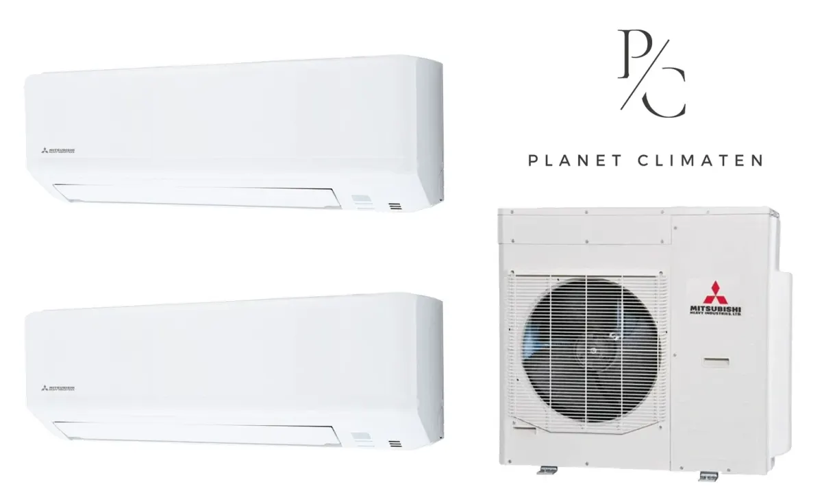 Klimatyzacja multi-split Mitsubishi Heavy SRK-ZSP Standard biały — agregat SCM125ZM + 2× jednostka (2,5, 2,5 kW)