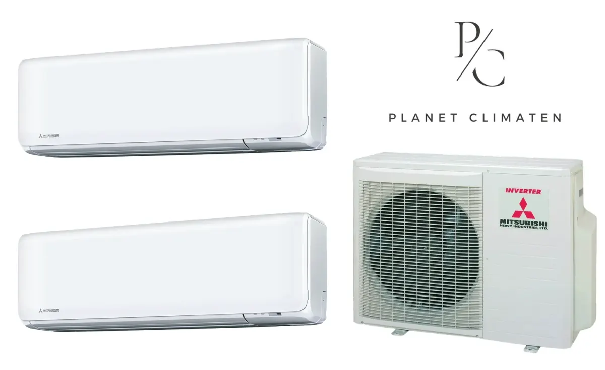 Klimatyzacja multi-split Mitsubishi Heavy SRK-ZT Premium biały — agregat SCM60ZS + 2× jednostka (2,0, 2,5 kW)