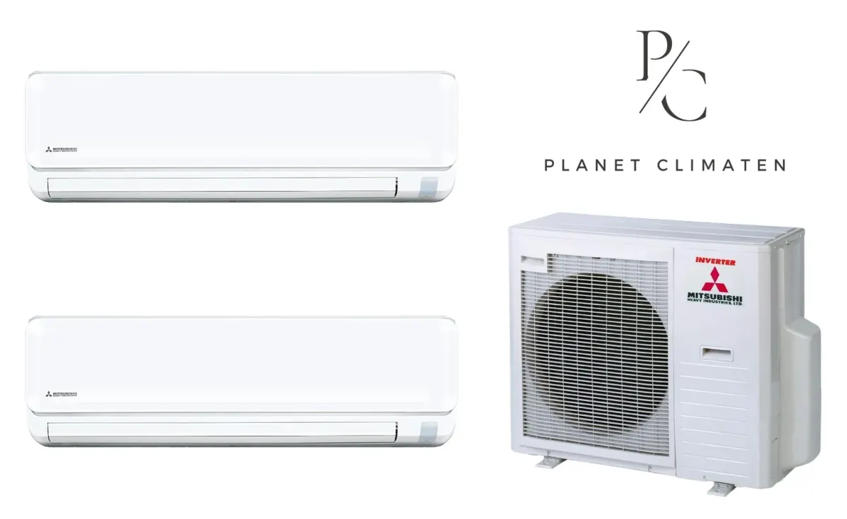 Klimatyzacja multi-split Mitsubishi Heavy SRK-ZTL Standard Plus biały — agregat SCM71ZS + 2× jednostka (2,0, 2,0 kW)