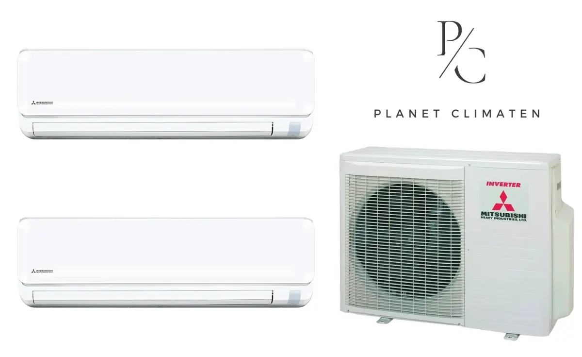 Klimatyzacja multi-split Mitsubishi Heavy SRK-ZTL Standard Plus biały — agregat SCM40ZS + 2× jednostka (2,0, 2,0 kW)