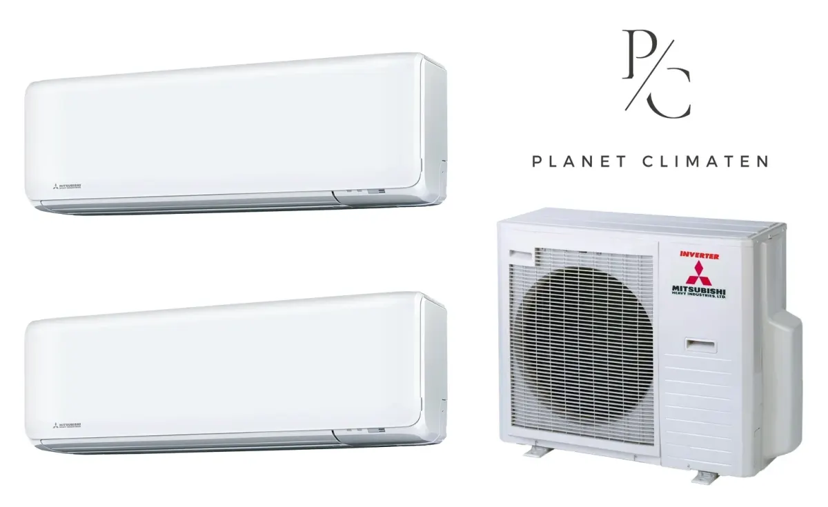 Klimatyzacja multi-split Mitsubishi Heavy SRK-ZT Premium biały — agregat SCM71ZS + 2× jednostka (2,0, 2,5 kW)