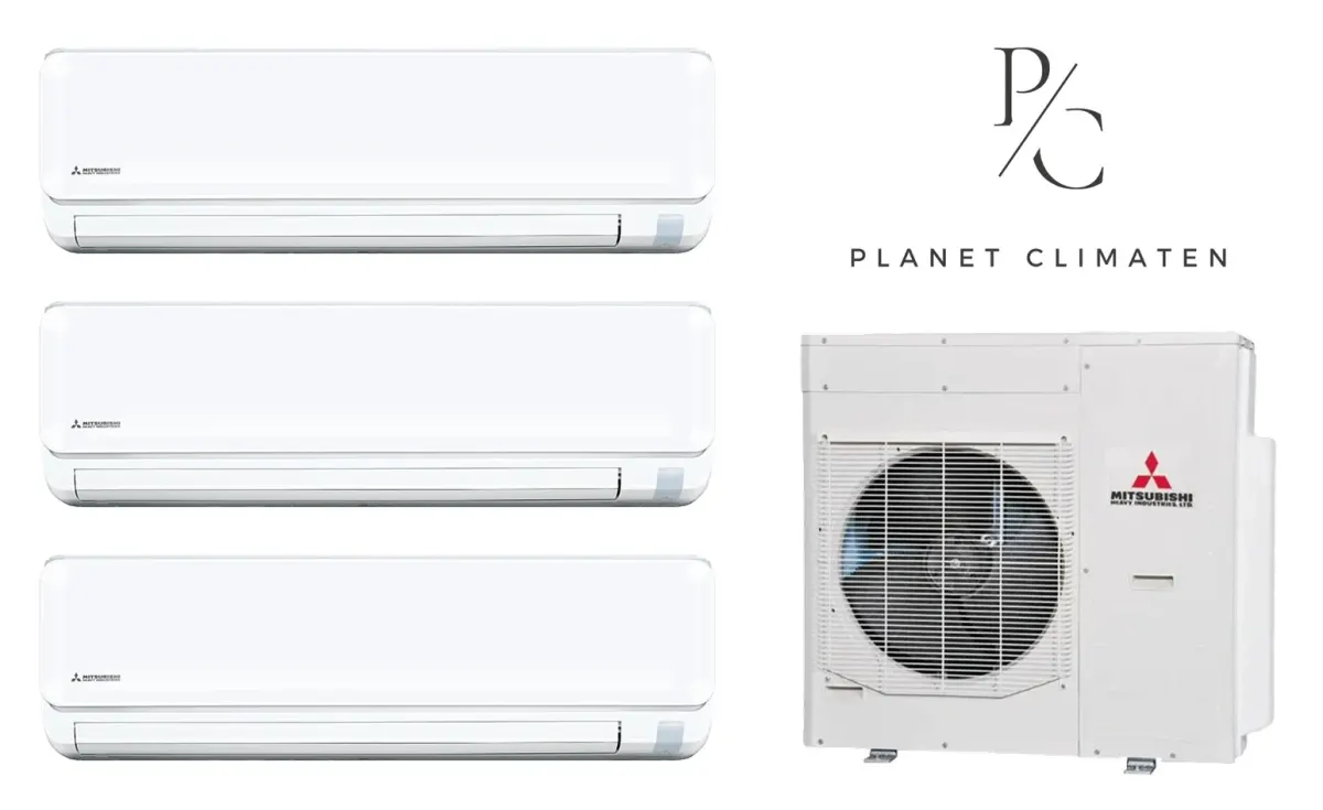 Klimatyzacja multi-split Mitsubishi Heavy SRK-ZTL Standard Plus biały — agregat SCM125ZM + 3× jednostka (2,0, 7,1, 7,1 kW)