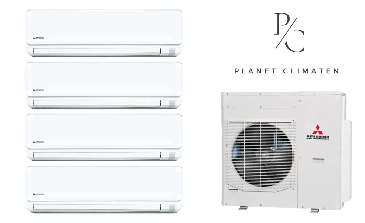 Klimatyzacja multi-split Mitsubishi Heavy SRK-ZTL Standard Plus biały — agregat SCM125ZM + 4× jednostka (2,0, 2,0, 2,0, 5,0 kW)