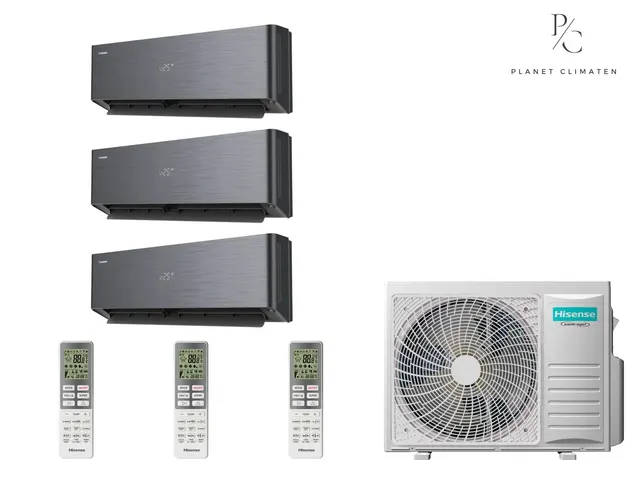 Hisense — Klimatyzacja multi-split Hisense Energy Pro X czarny — agregat 3AMW52U4RJC + 3x jednostka (2,5, 2,5, 2,5 kW)