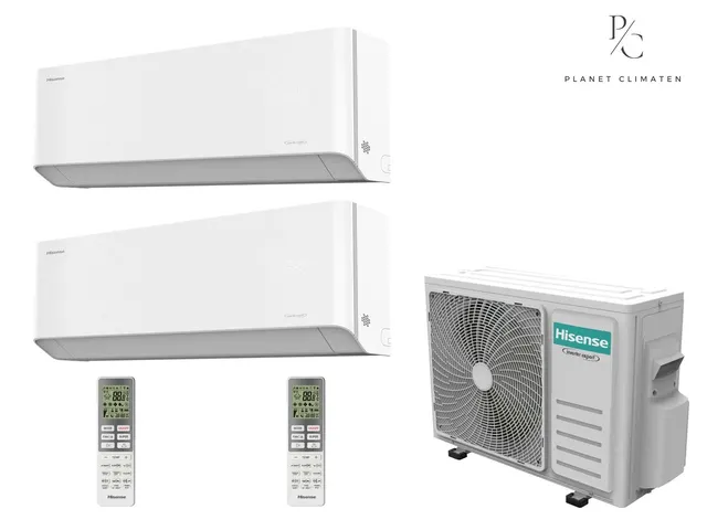 Hisense — Klimatyzacja multi-split Hisense UNIPURE — agregat 2AMW35U4RGC + 2x jednostka (2,5, 2,5 kW)