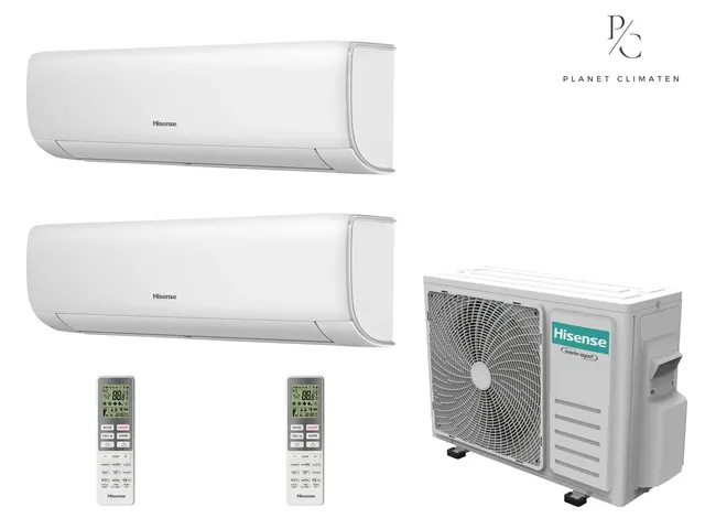 Hisense — Klimatyzacja multi-split Hisense Wings Comfort — agregat 2AMW35U4RGC + 2x jednostka (2,5, 2,5 kW)