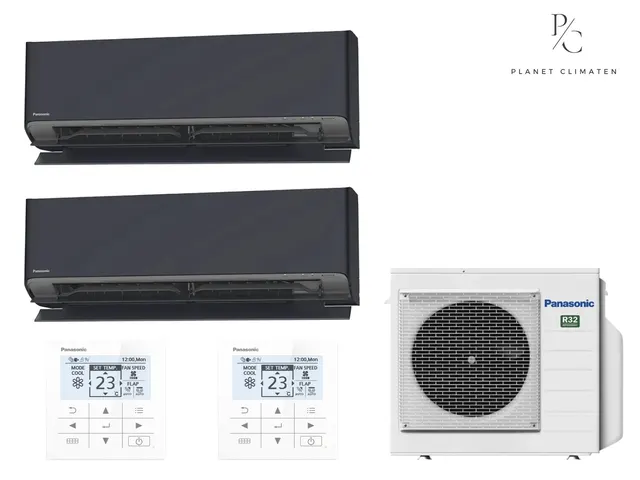 Panasonic — Klimatyzator multi-split ścienny Panasonic Etherea grafitowy CU-2Z35CBE — 2 jedn. 2,0+2,0 kW (2 pomieszczenia)