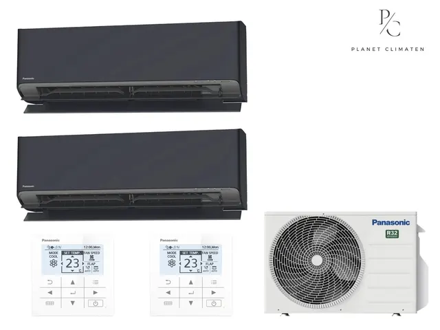 Panasonic — Klimatyzator multi-split ścienny Panasonic Etherea grafitowy CU-2Z41CBE — 2 jedn. 2,0+2,0 kW (2 pomieszczenia)