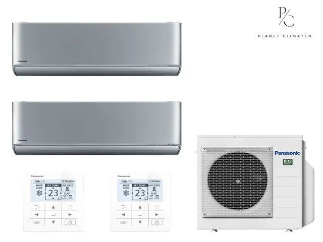 Panasonic — Klimatyzator multi-split ścienny Panasonic Etherea srebrny CU-2Z35CBE — 2 jedn. 2,0+2,0 kW (2 pomieszczenia)
