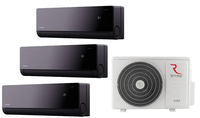 Rotenso — Klimatyzator multi-split Rotenso HN70Xm3 3 jedn. Luve Black 6,86kW