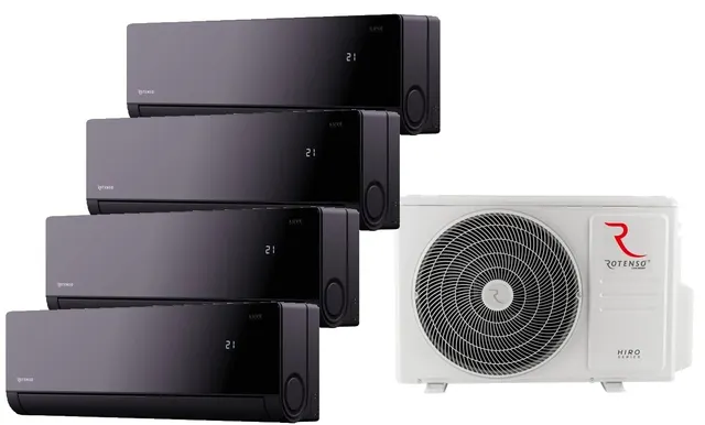 Rotenso — Klimatyzator multi-split Rotenso HN90Xm4 4 jedn. Luve Black 9,81kW