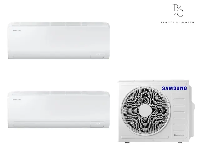 Samsung — Klimatyzacja multi-split Samsung Luzon S2 — agregat AJ040 + 2x jednostka (2,5, 3,5 kW)