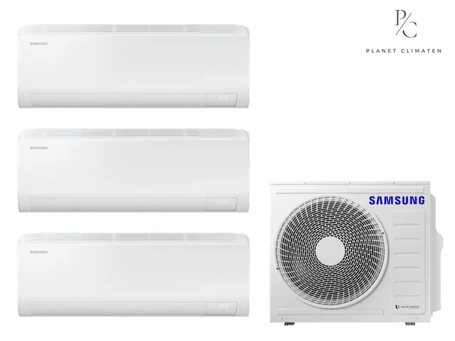 Samsung — Klimatyzacja multi-split Samsung Luzon S2 — agregat AJ052 + 3x jednostka (2,0, 2,0, 2,0 kW)