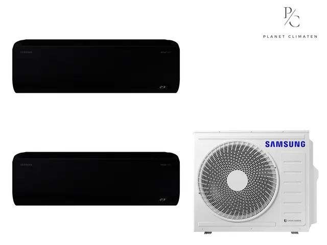 Samsung — Klimatyzacja multi-split Samsung WindFree Avant czarny — agregat AJ040 + 2x jednostka (2,0, 2,5 kW)