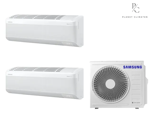 Samsung — Klimatyzacja multi-split Samsung WindFree Comfort S2 — agregat AJ040 + 2x jednostka (2,0, 3,5 kW)